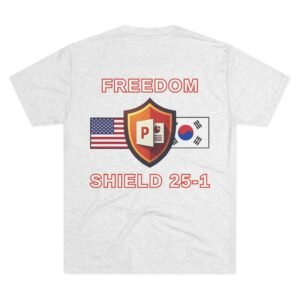 Freedom Shield Tri-Blend Unisex Military T-Shirt, Commemorative