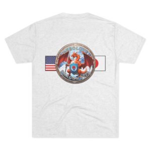 Resolute Dragon 2025, Tri-Blend Unisex Military T-Shirt, Commemorative