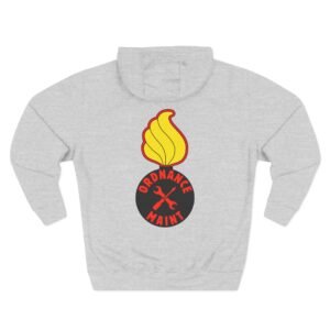 Ground Ordnance Maintenance Three-Panel Fleece Hoodie, Embroidered Graphic