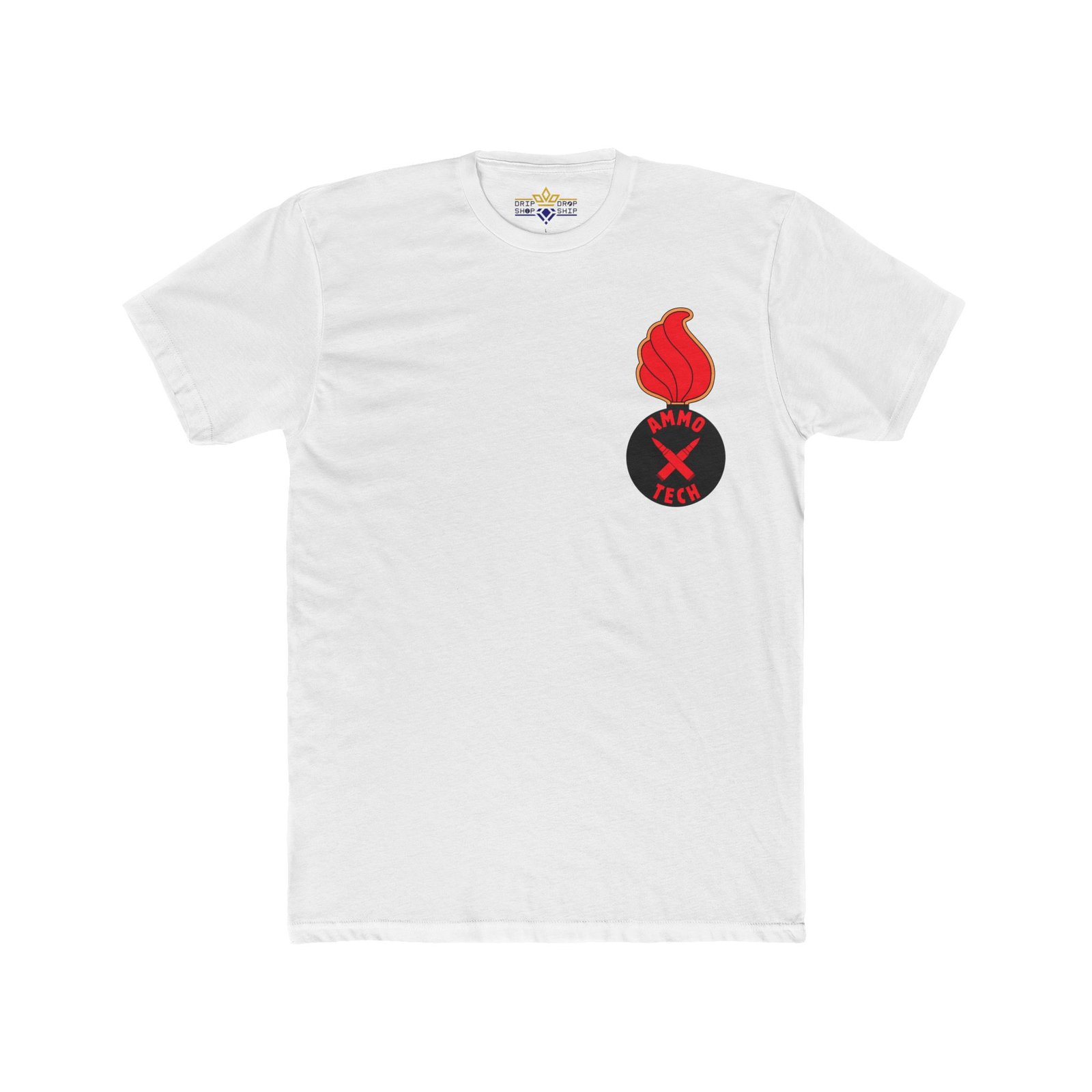 Ammo Tech T-Shirt, Piss Pot Bomb - Red-Flame, Front-Logo