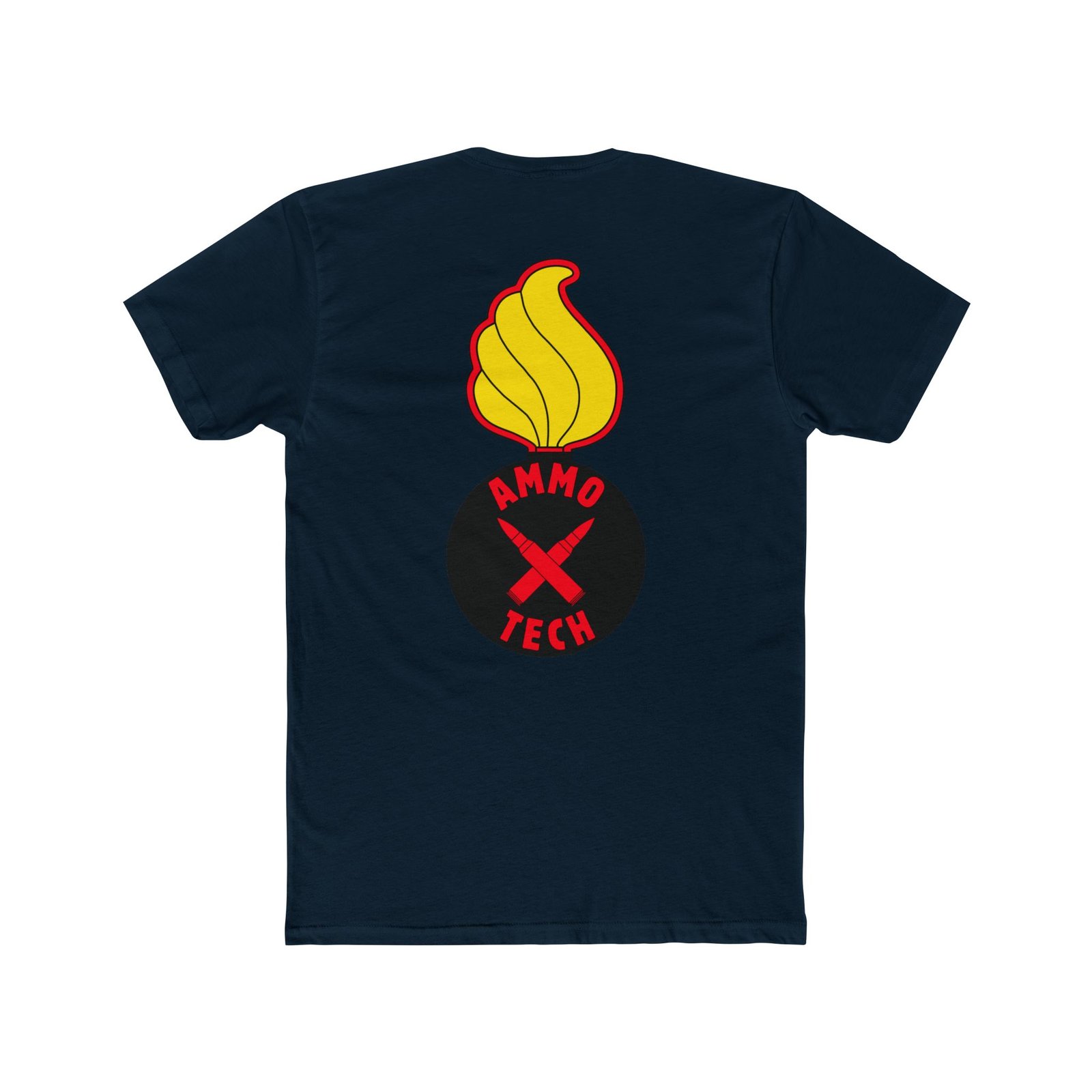 Ammo Tech T-Shirt, Piss Pot Bomb - Yellow-Flame, Back-Logo - Image 5