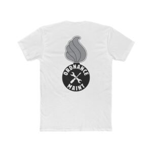 Ground Ordnance Maintenance T-Shirt, B&W-Fire, Back-Logo