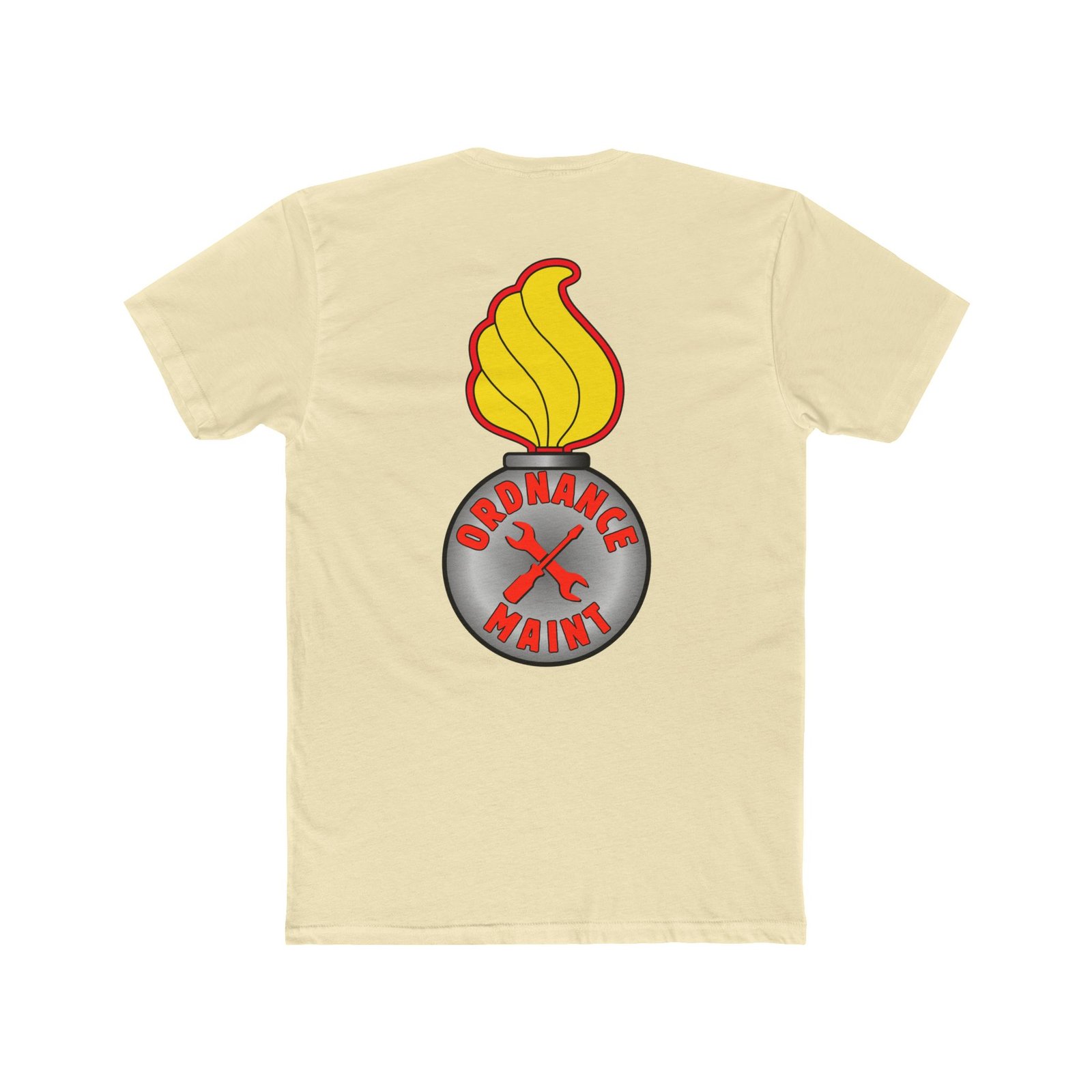 Ground Ordnance Maintenance T-Shirt, Silver Bomb, Back-Logo - Image 3