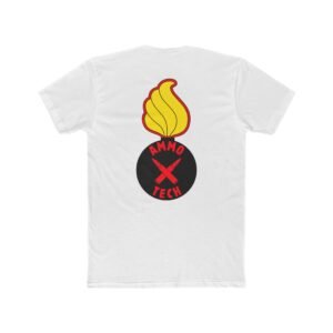 Ammo Tech T-Shirt, Piss Pot Bomb - Yellow-Flame, Back-Logo