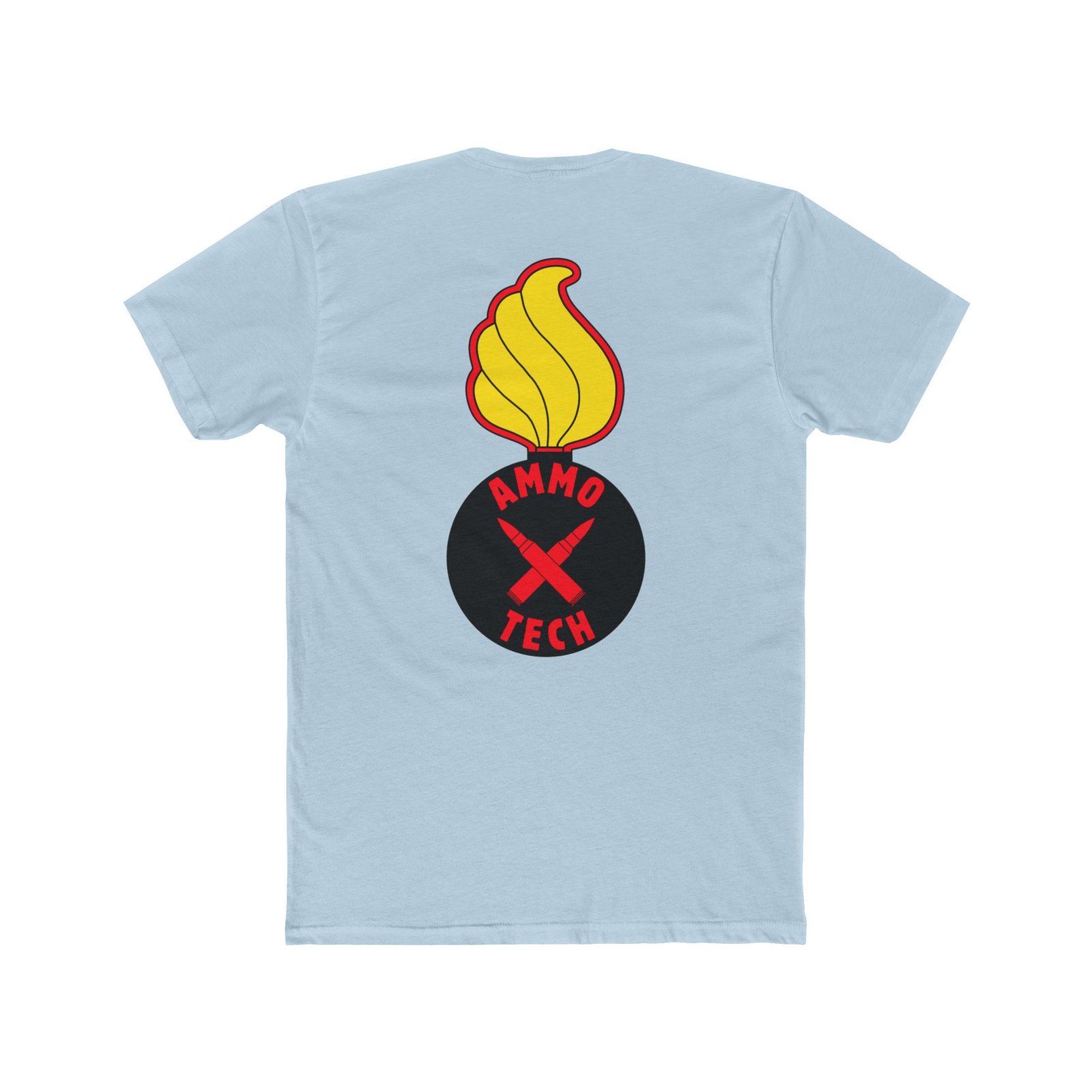 Ammo Tech T-Shirt, Piss Pot Bomb - Yellow-Flame, Back-Logo - Image 4