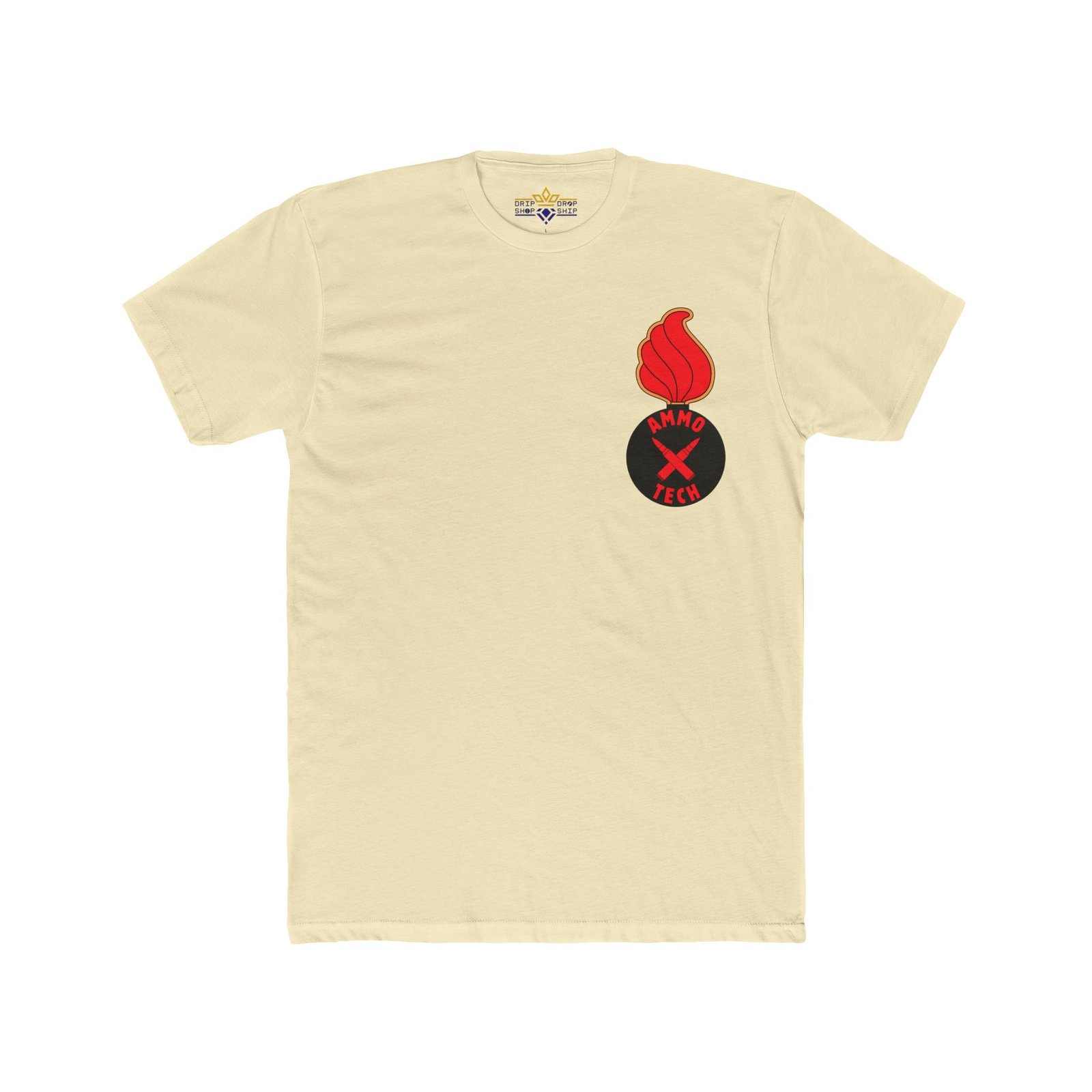 Ammo Tech T-Shirt, Piss Pot Bomb - Red-Flame, Front-Logo - Image 3