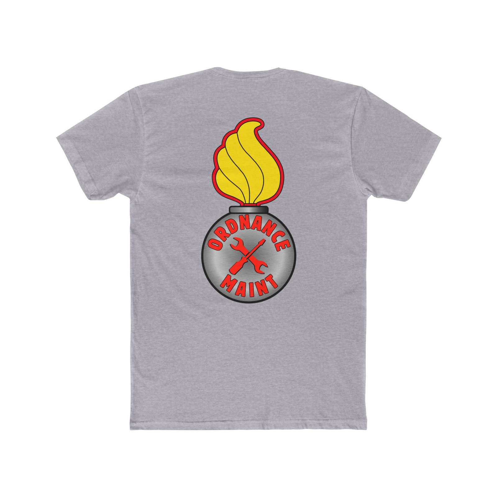 Ground Ordnance Maintenance T-Shirt, Silver Bomb, Back-Logo - Image 2