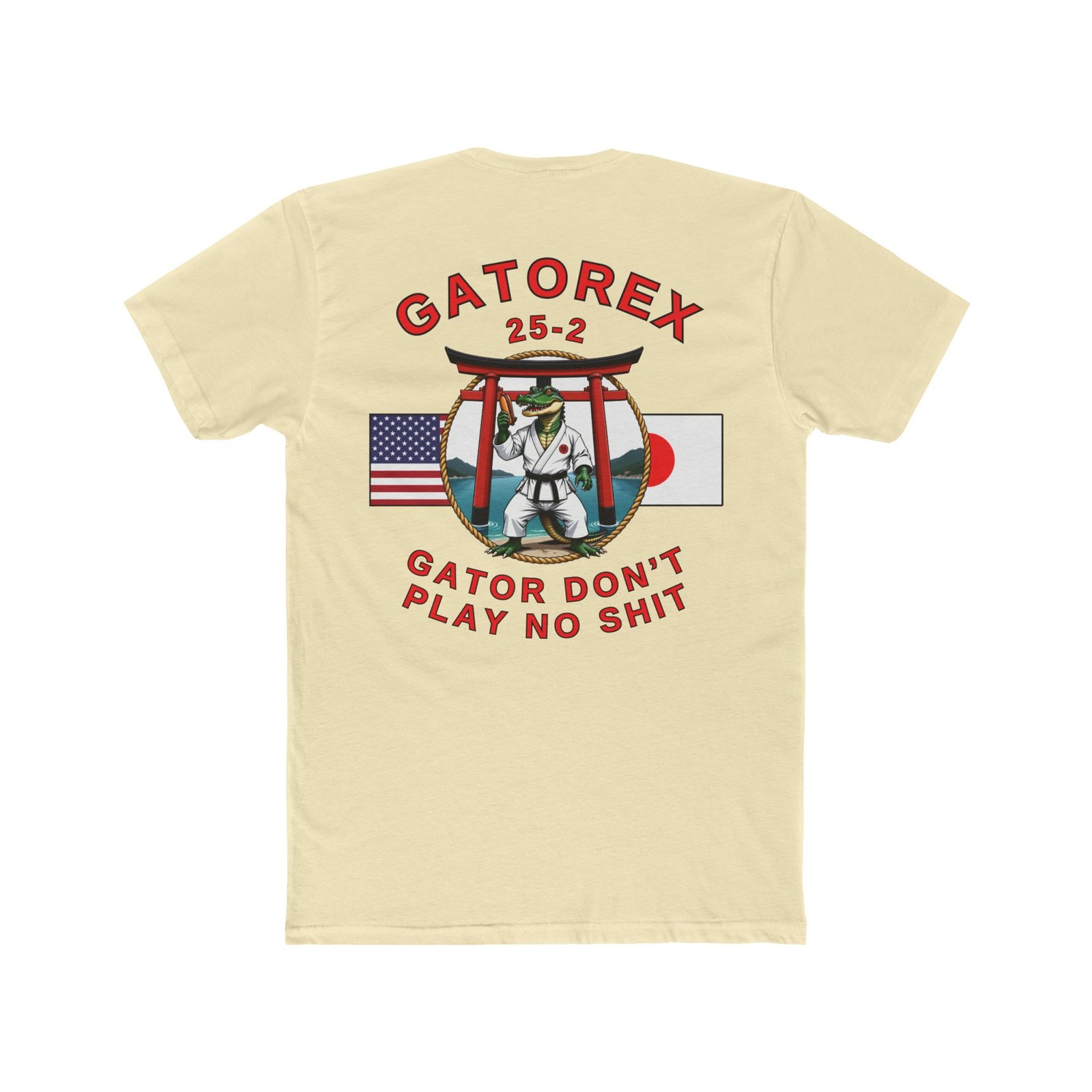 🌭 Hotdog GATOREX 25-2 Commemorative T-Shirt, Karate Alligator and Torii Gate, Back-Logo - Image 3
