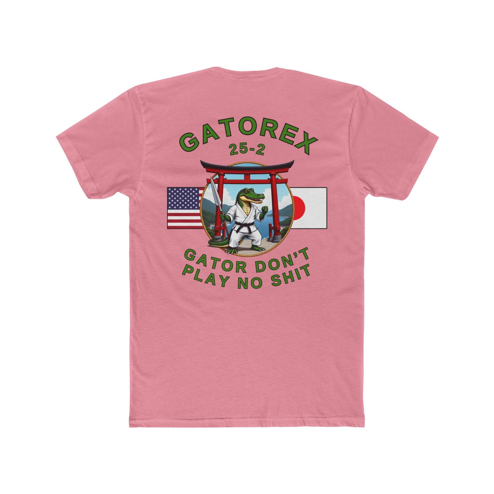 “White Cell” GATOREX 25-2 Commemorative T-Shirt, Karate Alligator and Torii Gate, Back-Logo - Image 14