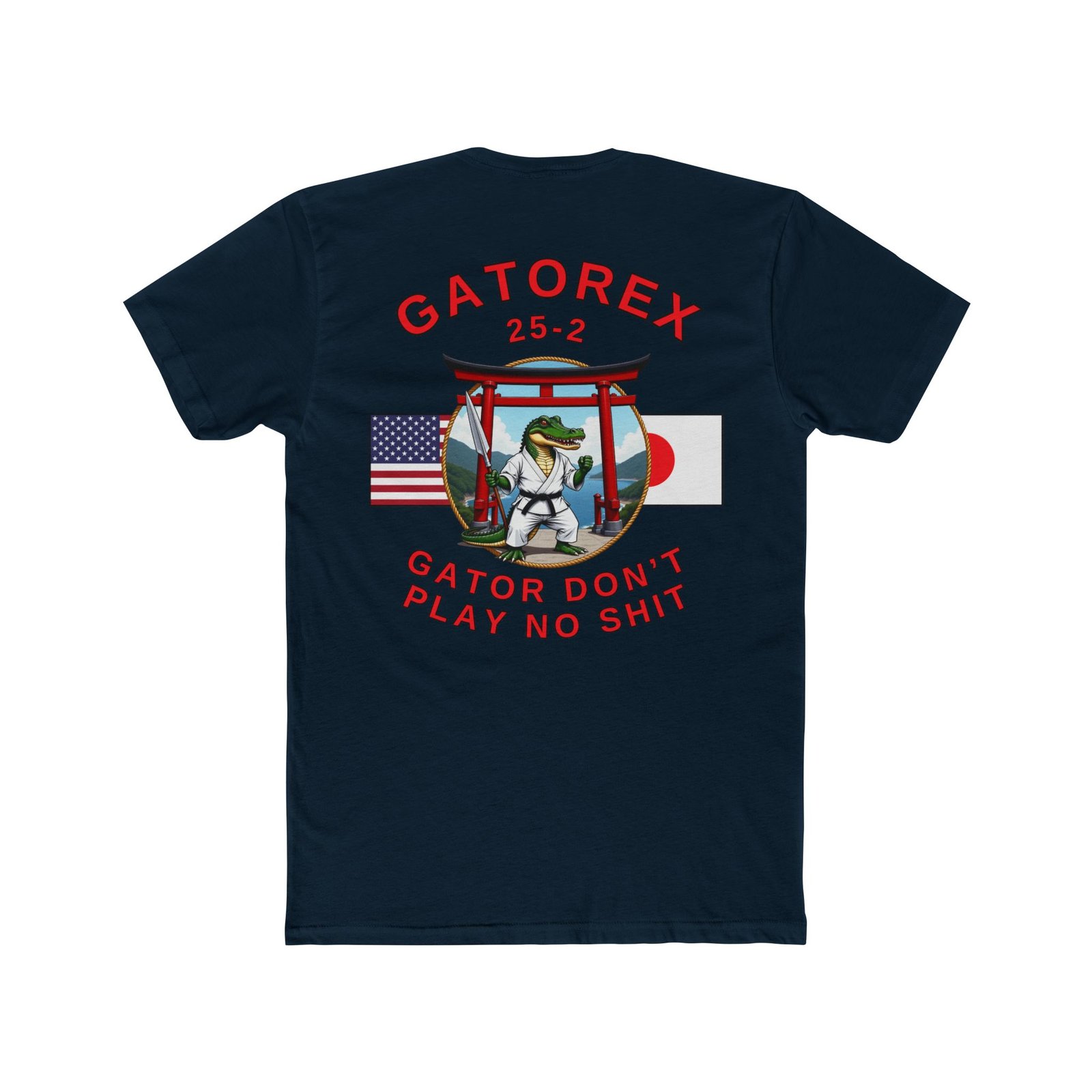 GATOREX 25-2 Commemorative T-Shirt, Karate Alligator and Torii Gate, Back-Logo - Image 5