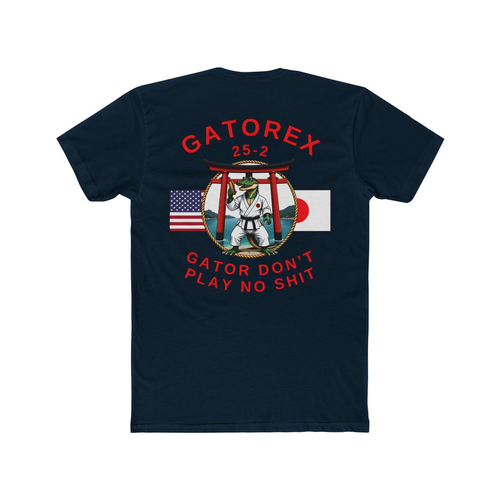 🌭 Hotdog GATOREX 25-2 Commemorative T-Shirt, Karate Alligator and Torii Gate, Back-Logo - Image 5