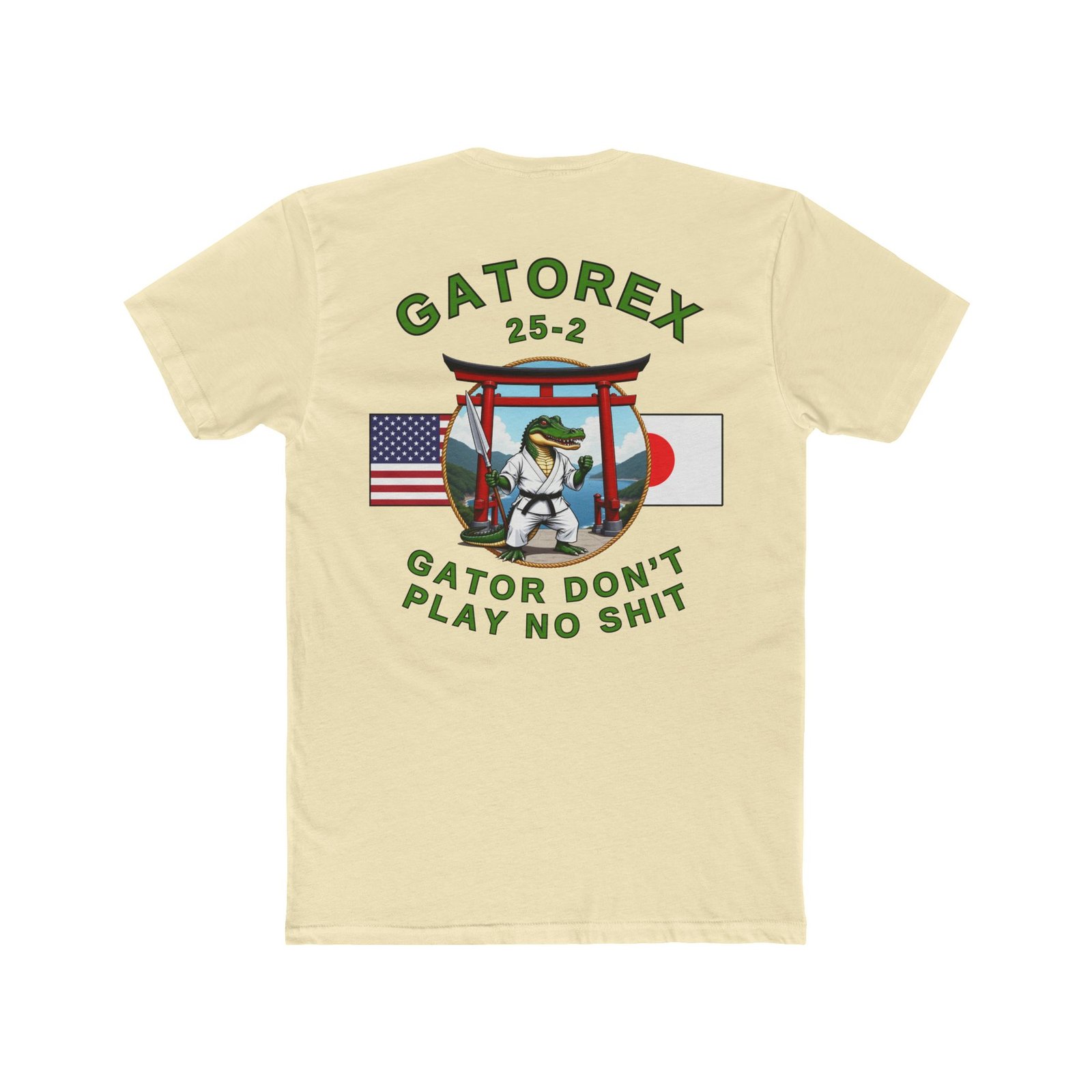 GATOREX 25-2 Commemorative T-Shirt, Karate Alligator and Torii Gate, Back-Logo - Image 3