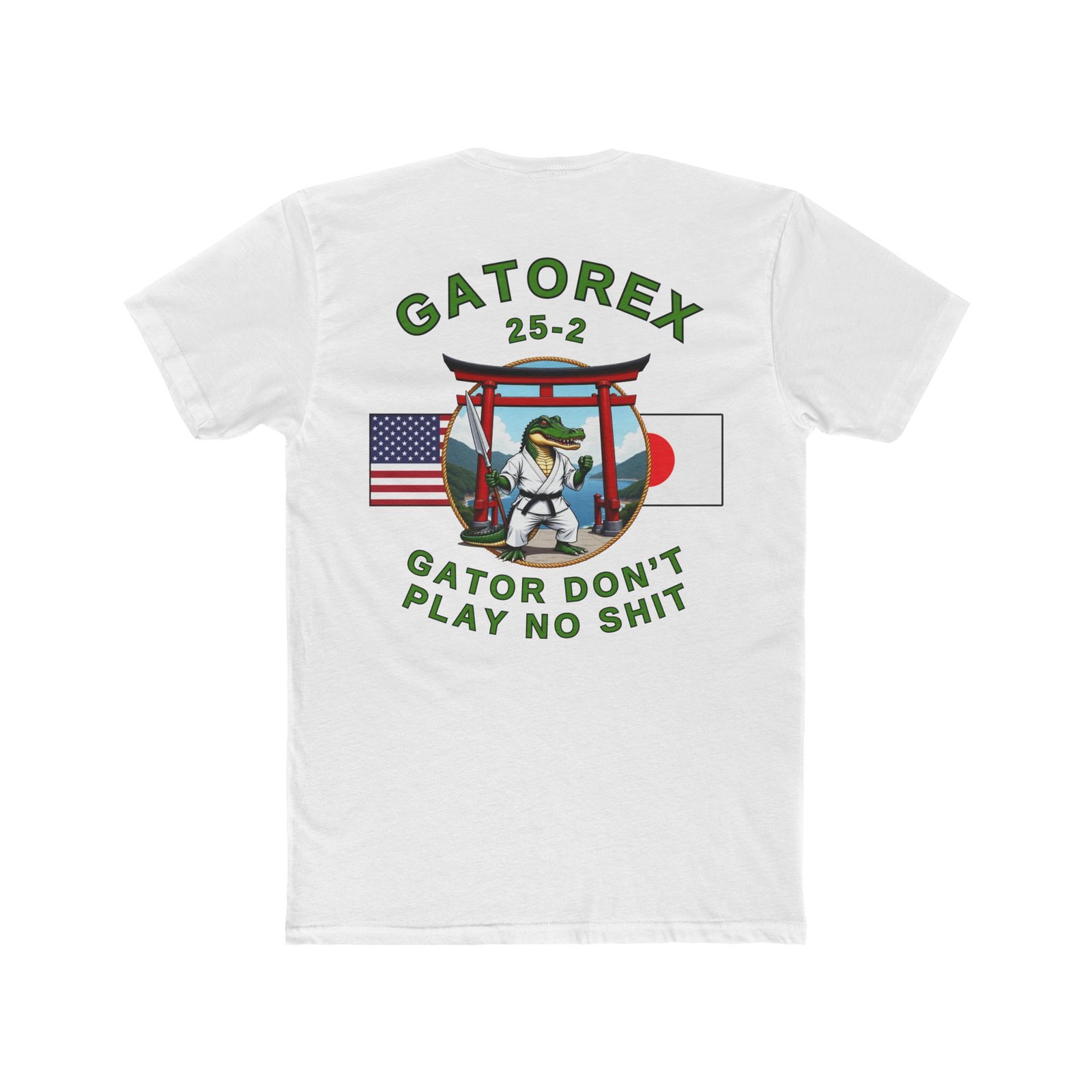 “Chief Gator” GATOREX 25-2 Commemorative T-Shirt, Karate Alligator, Front-and-Back-Logo - Image 4