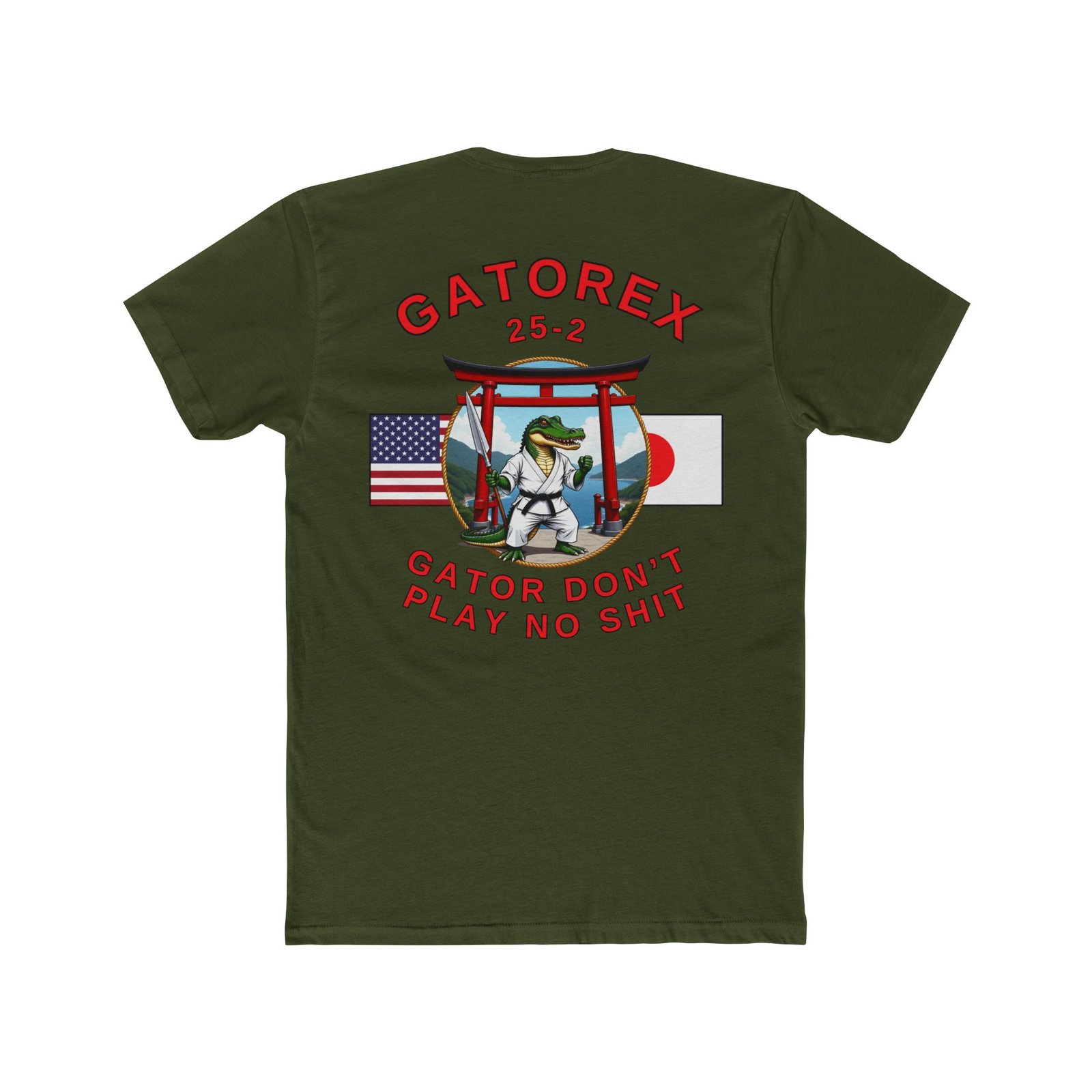 “Chief Gator” GATOREX 25-2 Commemorative T-Shirt, Karate Alligator, Front-and-Back-Logo - Image 2